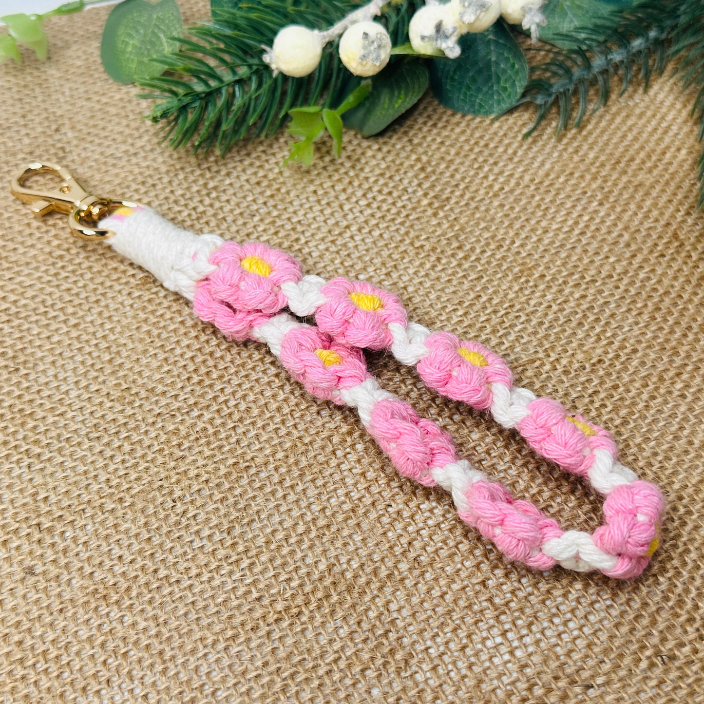 crochet keychain accessory