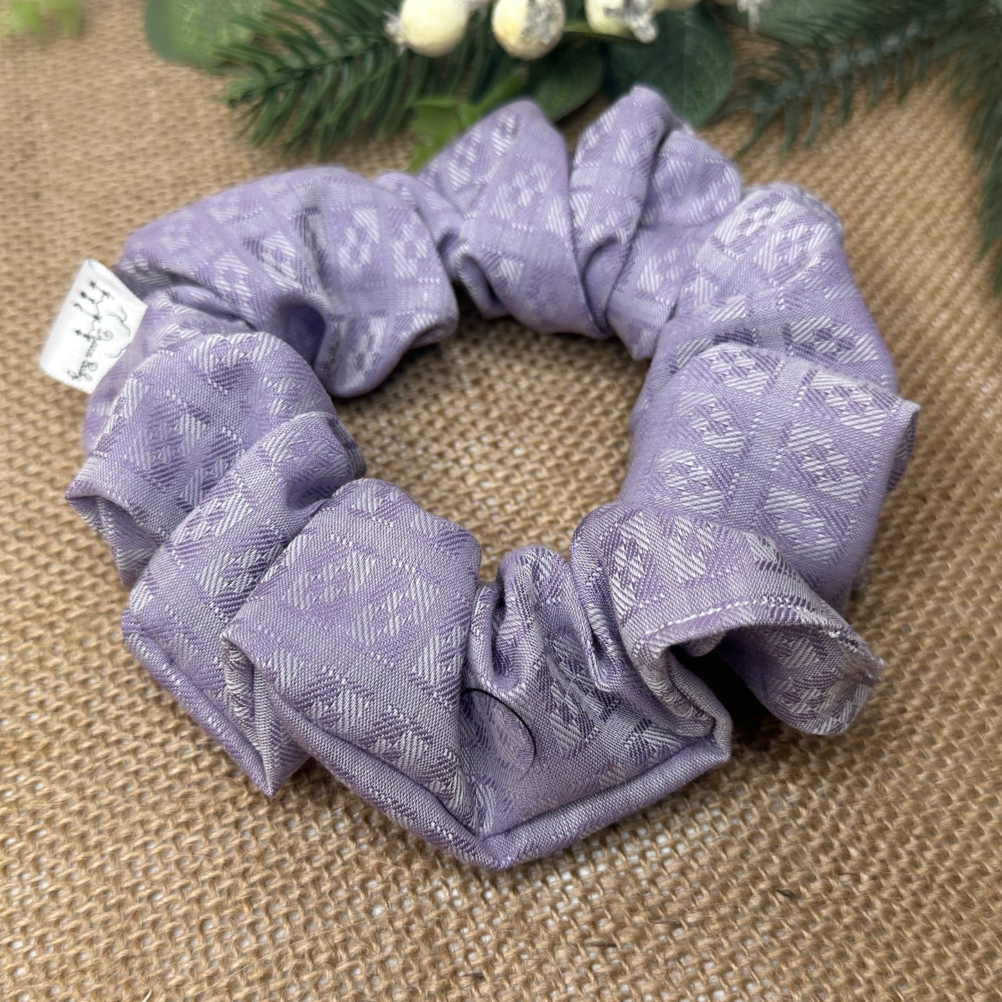 hair scrunchie patterned accessory