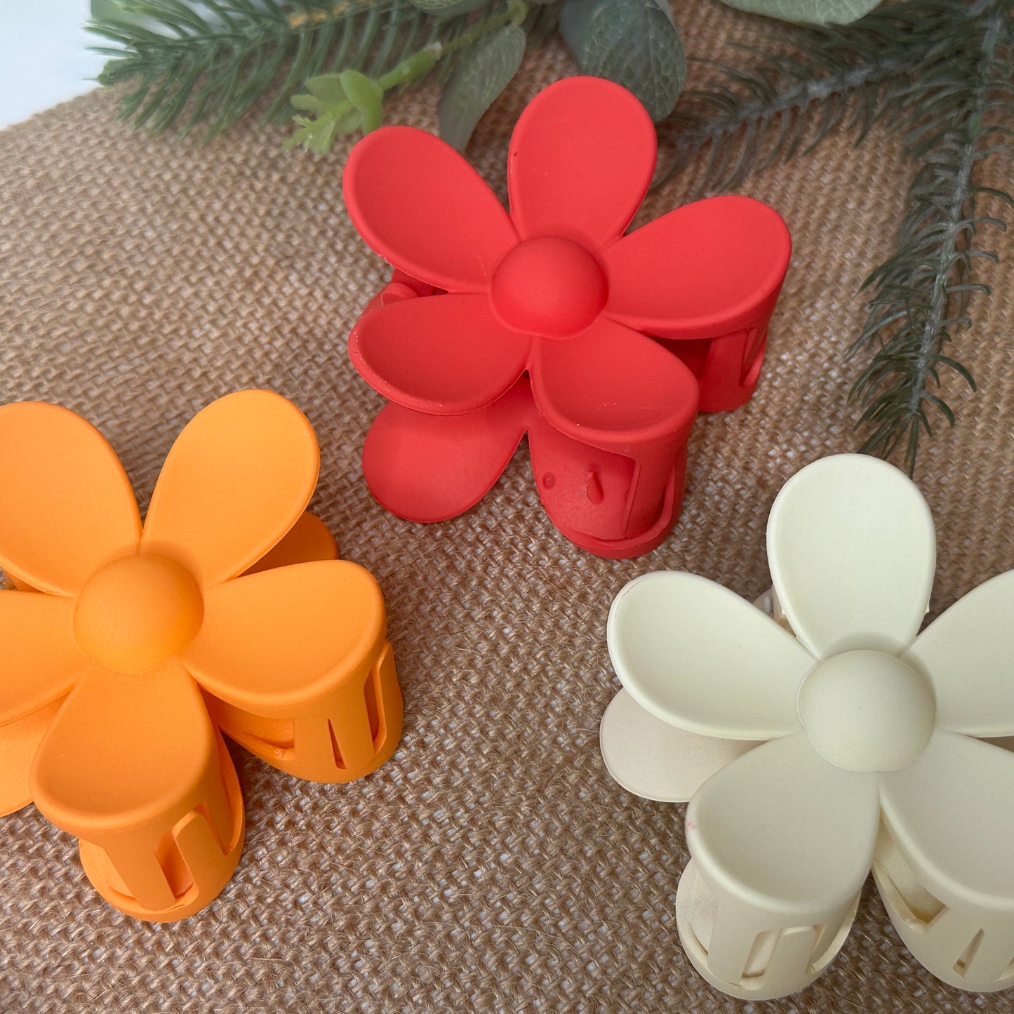 Flower Hair Claw - Various Colours