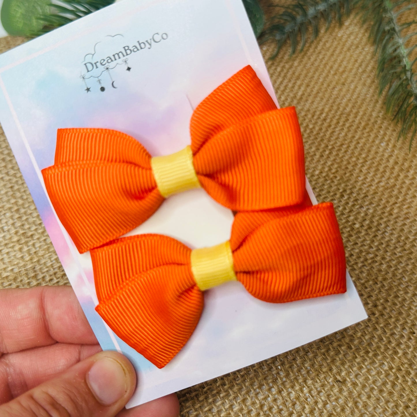 kids hair accessory bow clip set