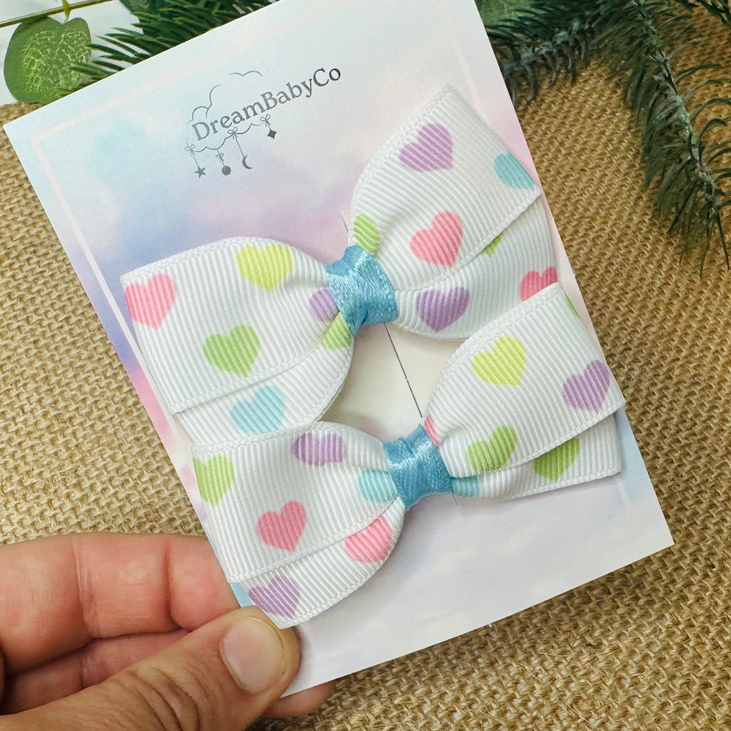 kids hair accessory bow clip set