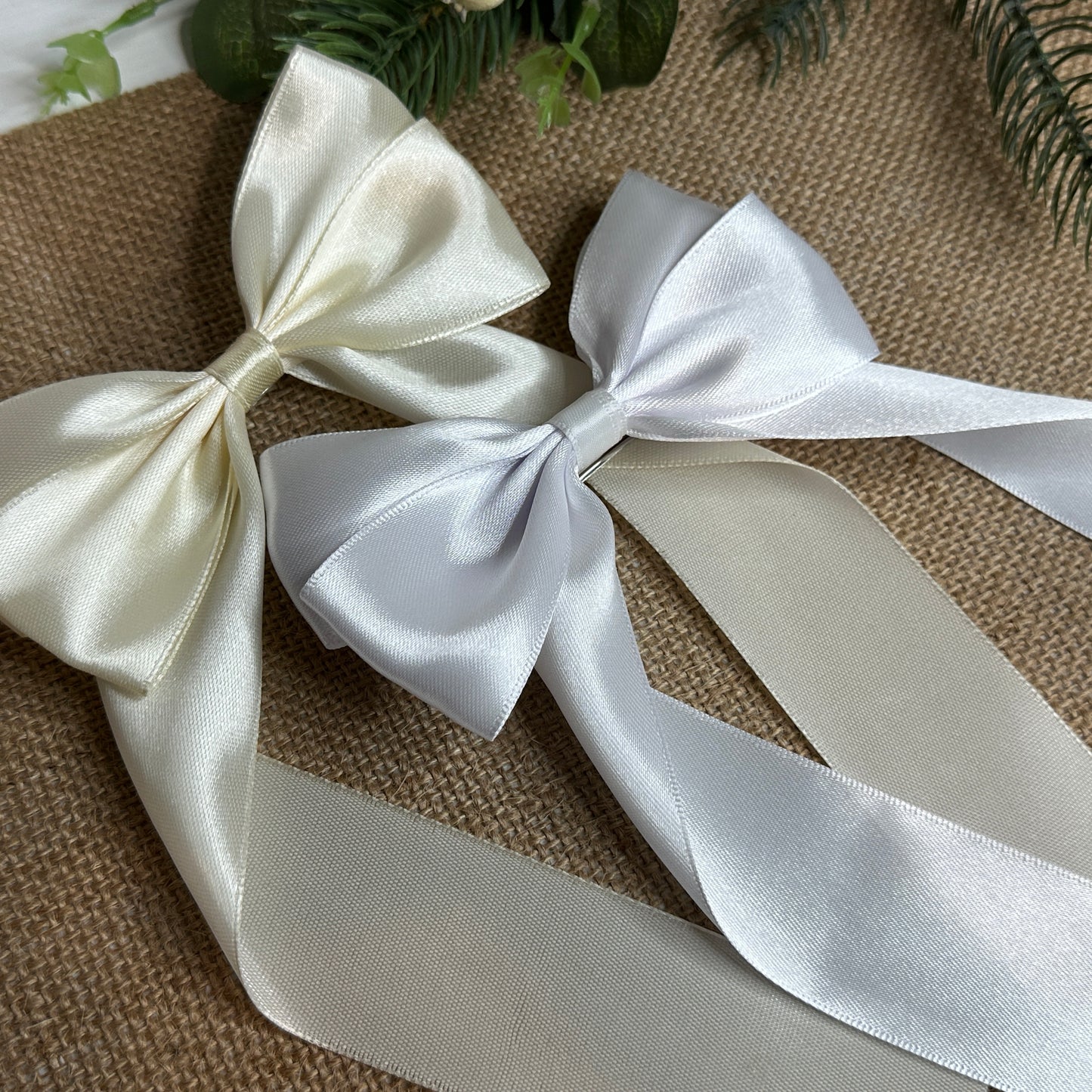White Deluxe Bow