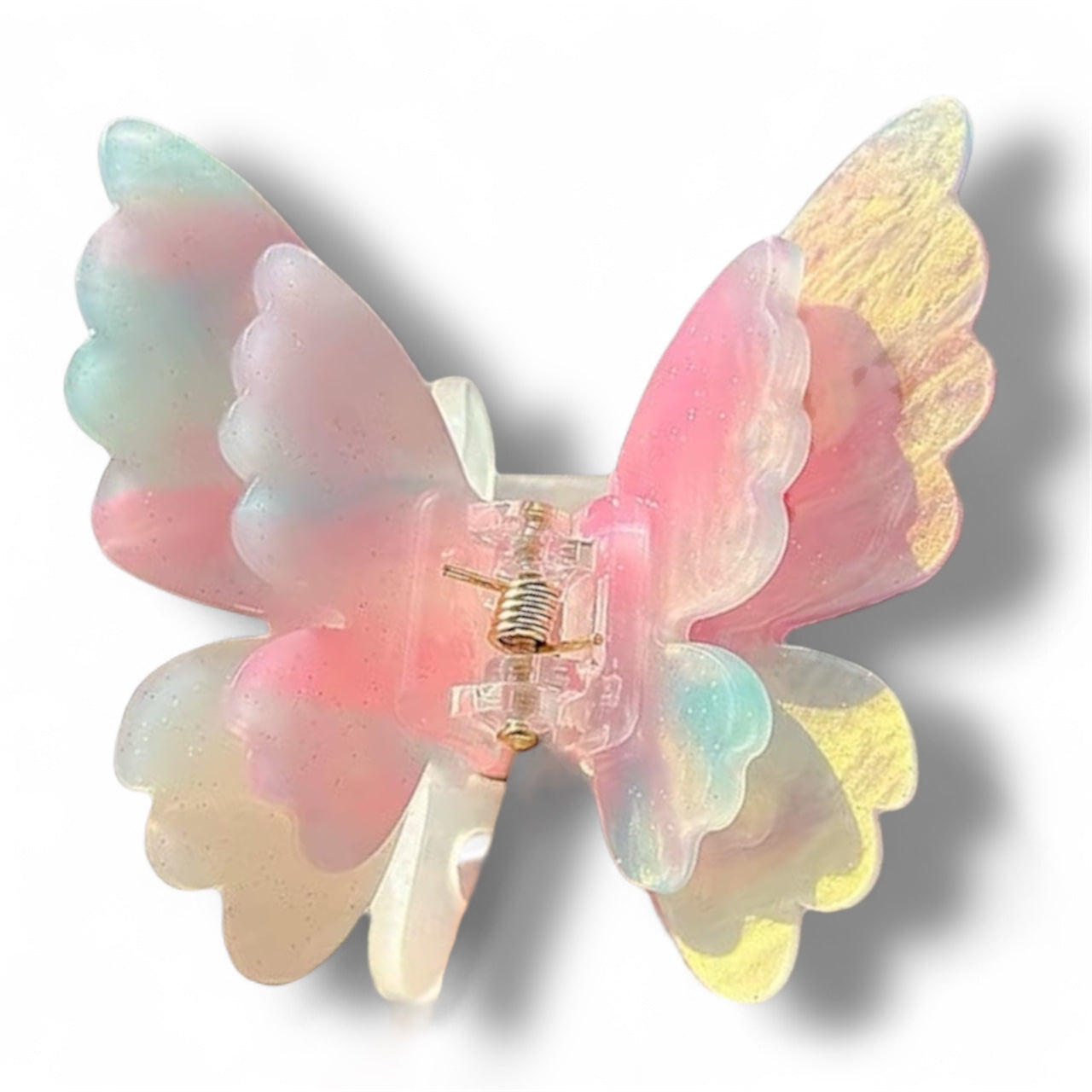 Sweet Colour Changing Butterfly Hair Claw Summer Fairy Hair for Women Girl Clip