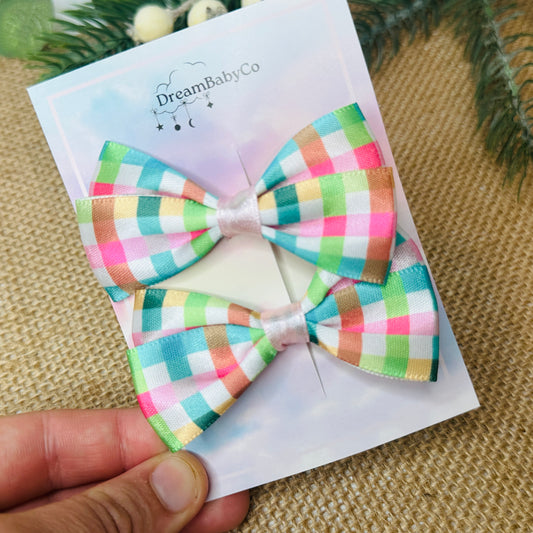 kids hair accessory bow clip set