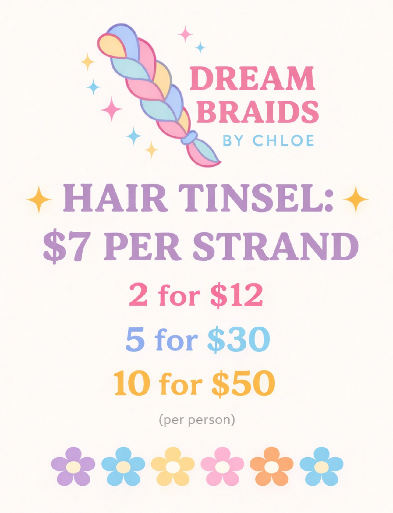 DEPOSIT - Hair Tinsel