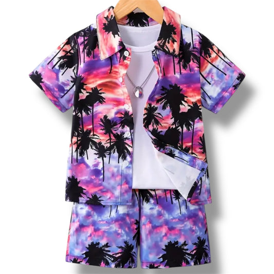 Sunset - Button Up + Shorts