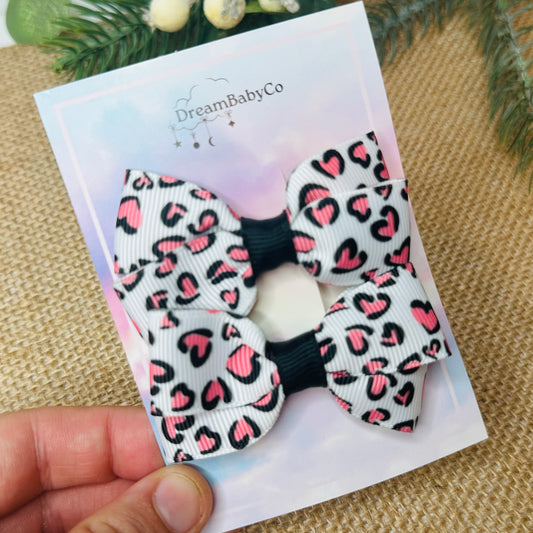 kids hair accessory bow clip set