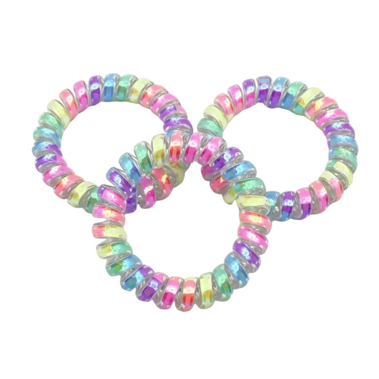 Coil Hair Elastic - Rainbow