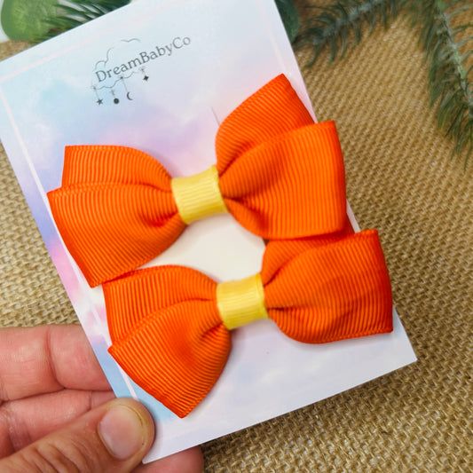 kids hair accessory bow clip set