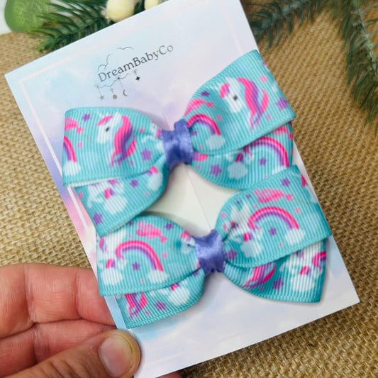 kids hair accessory bow clip set