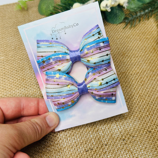 kids hair accessory bow clip set