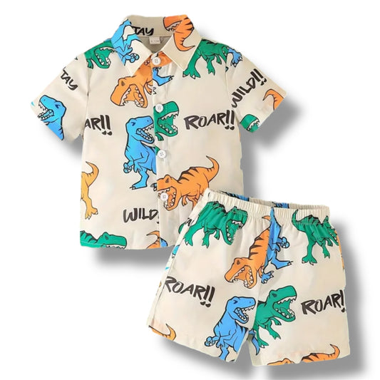Roar - Button Up + Shorts