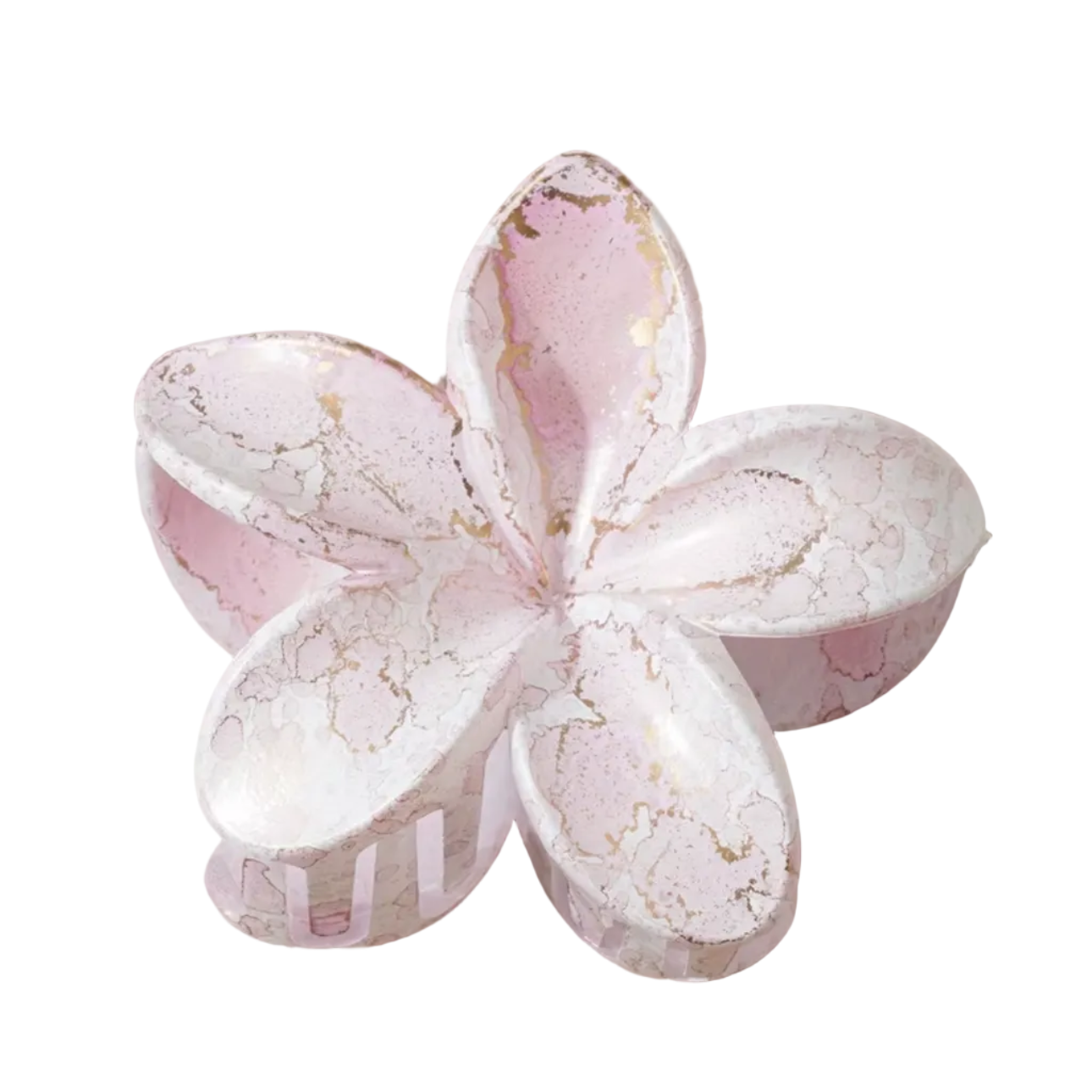 Marble Flower Hair Claw